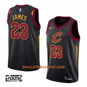 Maillot NBA Cleveland Cavaliers LeBron James 23 Nike 2017-18 Noir Swingman - Enfant